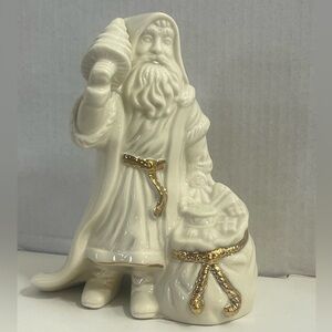 Vintage Lenox Santa Claus Classic Kris Kringle And Bag Of Gifts Porcelain Figuri
